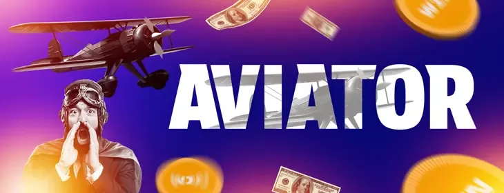 Aviator game banner
